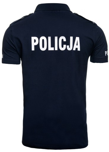 ФУТБОЛКА Police service - ТЕМНО-СИНЯЯ POLICE с погонами + принт XL