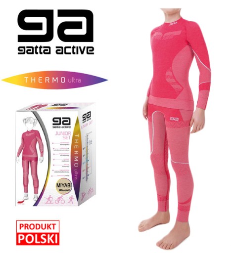 BIELIZNA termoaktywna KOMPLET GATTA ACTIVE bluza sportowa zimowa -30C