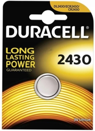 ЛИТИЕВАЯ БАТАРЕЯ DURACELL 3 В CR2430 DL 2430