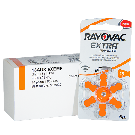 Rayovac Extra 13 EMF PR48 Слуховые батарейки 30 шт.