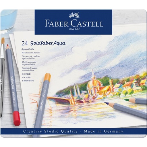 Kredki akwarelowe FABER CASTELL Goldfaber Aqua 24k