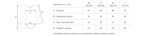 БАЛЕТНОЕ БОДИ С ДЛИННЫМИ РУКАВАМИ ГИМНАСТИЧЕСКИЙ НАряд S