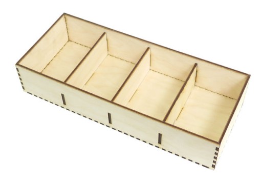 Коробка с 4 компартментами Организатор DeCoupage Kz86