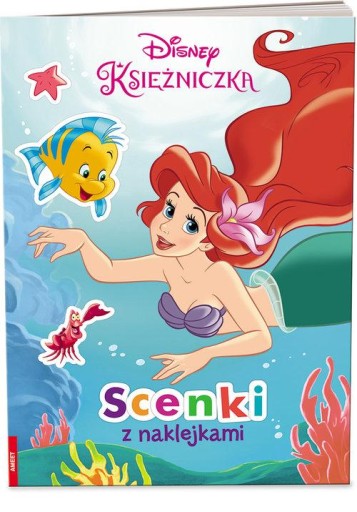 Książeczka dla dzieci Disney Księżniczka Scenki z naklejkami