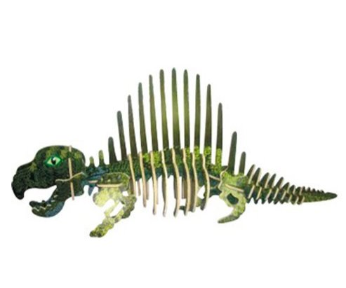 PUZZLE DREWNIANE 3D DINOZAUR DIMETERODON COLOR