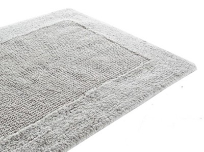 DYWANIK GRUBY BAWEŁNA MOCA DESIGN 60x60 SREBRNY