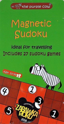 GRA MAGNETYCZNA PODRÓŻNA The Purple Cow SUDOKU 10+