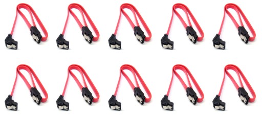 10x KABEL SATA MOCNY I SZYBKI HDD / SSD / DVDRW FV