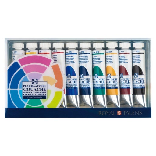 Talens Gouache Extra Fine Farby 10x20ml Tuby