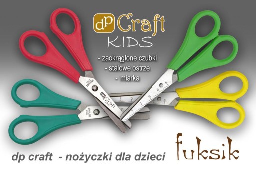 nożyczki dp craft z miarką stalowe ostrze