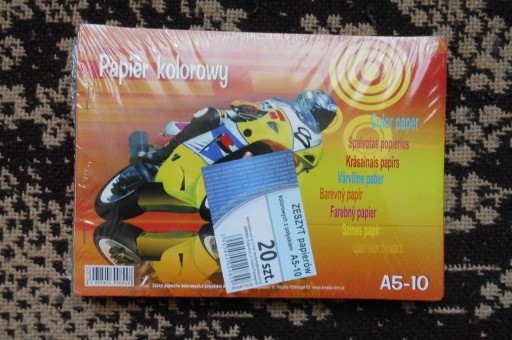 papier kolorowy 20 szt