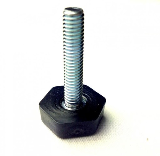 Stopka poziomująca talerzowa sześciokąt 20mm M8x30