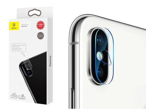 BASEUS Szkło hartowane na obiketyw - Iphone X