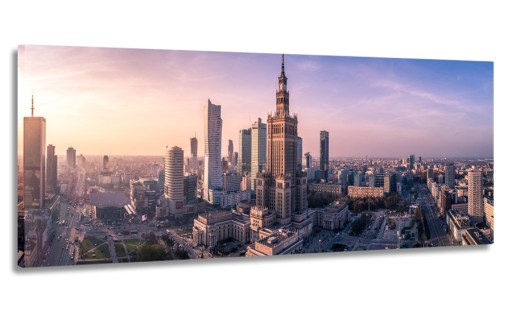 OBRAZ WARSZAWA PANORAMA 150x60 NA PŁÓTNIE