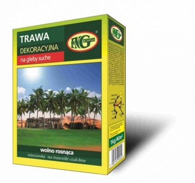 Trawa DEKORACYJNA NA GLEBY SUCHE 1kg/40m2 - 0,9kg