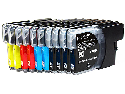 10x TUSZE DO DRUKARKI BROTHER 375CW DCP145C 165C