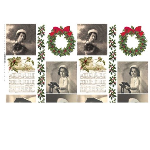 Papier do decoupage KLASYCZNY A4 D0454M