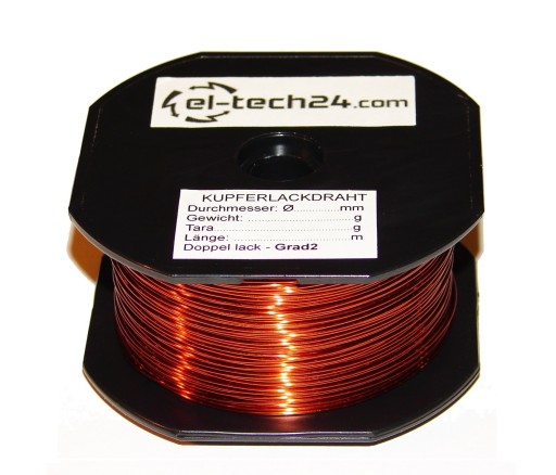 DRUT NAWOJOWY miedziany DN2E - 0,75mm - 500g - 125m
