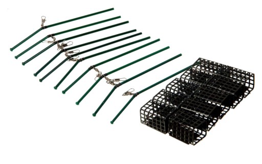 KOSZYKI ZANĘTOWE 10 SZTUK + 10 RUREK 120g HIT!!