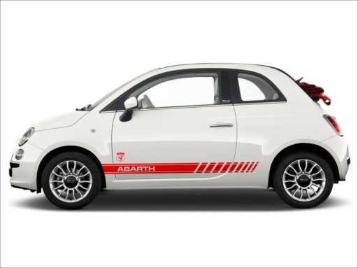 Naklejki FIAT ABARTH MEGA ZESTAW - komplet 5 szt !