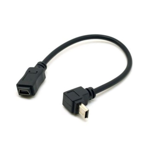 Kabel Przedłużacz MiniUSB na Mini USB GÓRNY 0,2M