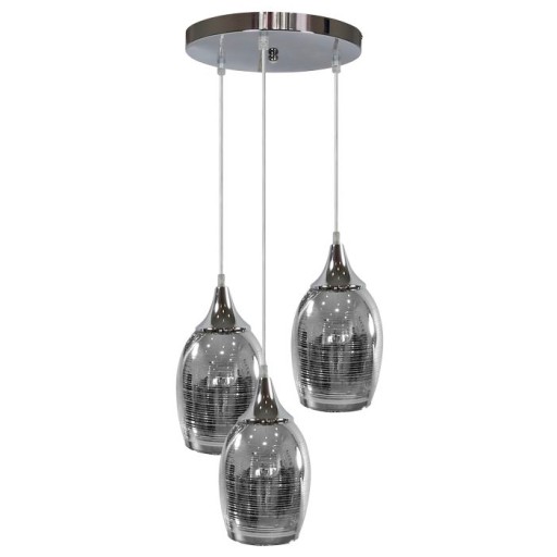 GILLENIA LAMPA WISZĄCA 1X60W E27 SREBRNA