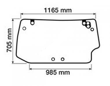 SZYBA DEUTZ FAHR AGROTRON K NIEMIECKA 00121438030