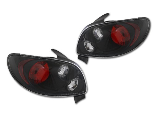 LAMPA TYL KPL PEUGEOT 206 1998- BLACK LEXUS TUNING