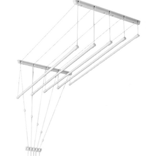 SUSZARKA SUFITOWA 6X130 ŁAZIENKOWA PRANIE 6 PRĘTÓW 130CM
