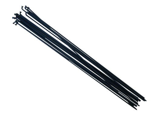 Szprychy Pillar 276mm Nierdzewne, Czarne, 18 szt.