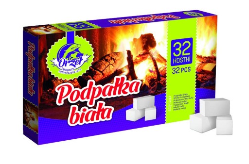 PODPAŁKA BIAŁA 32 KOSTKI ROZPALKA PODPALKA DUŻA!