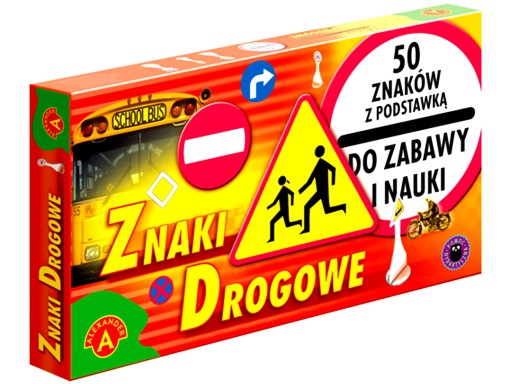 ZNAKI DROGOWE DO NAUKI I ZABAWY Z PODSTAWKĄ