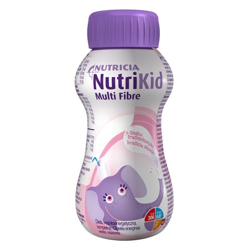 NutriKid Multi Fibre o sm. truskawkowym 200ml