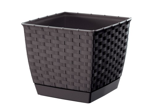 Doniczka + podstawka 18xh16cm Rattan DRLK190 Umbra