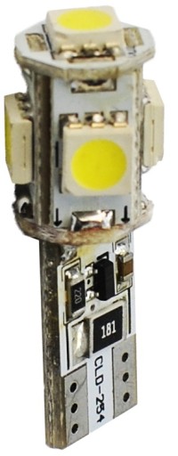 POSTOJÓWKI LED CAN BUS 5 SMD Diody W5W T10 CANBUS