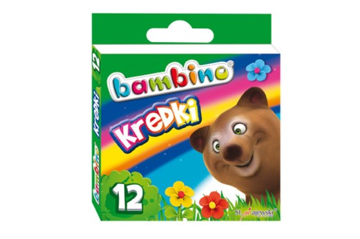 K639 KREDKI BAMBINO ŚWIECOWE SZKOLNE 12KOLORÓW k6o