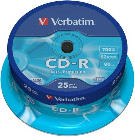 Płyty CD-R VERBATIM 700 MB Extra Protection 25 szt
