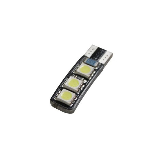 ŻARÓWKA W5W T10 LED 6 SMD 5050 CANBUS ŁYŻWA