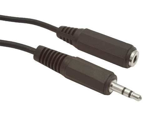 PRZEDŁUŻACZ MINI JACK M/F 1,5m dł KABEL STEREO