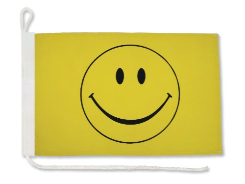 Flaga UŚMIECH SMILE na jacht 30x40 cm Bandera jachtowa żeglarska