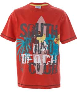 SOUTH ISLAND T-SHIRT KOLOROWY BEACH CLUB 128 cm