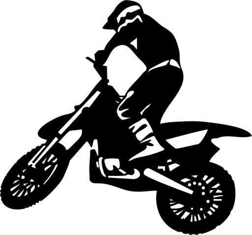 NAKLEJKA połysk MOTOR, MOTOCROSS, 15cm X 14cm