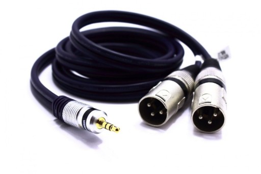 KABEL 2X XLR WTYK JACK 3.5 AUX 10m STEREO VITALCO