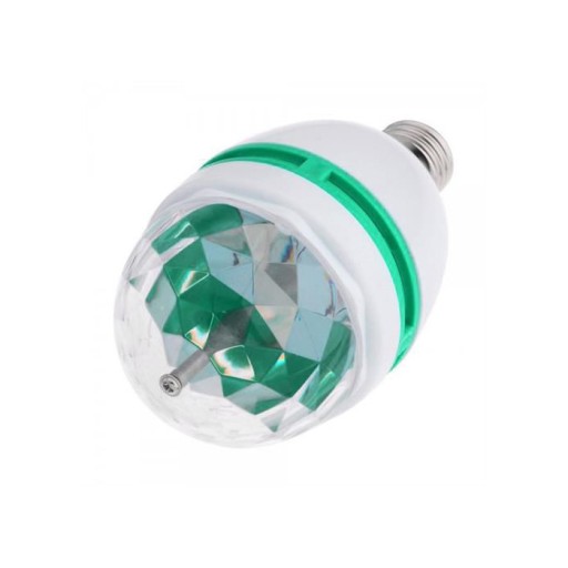 Żarówka obracana RGB LED disco kula imprezowa