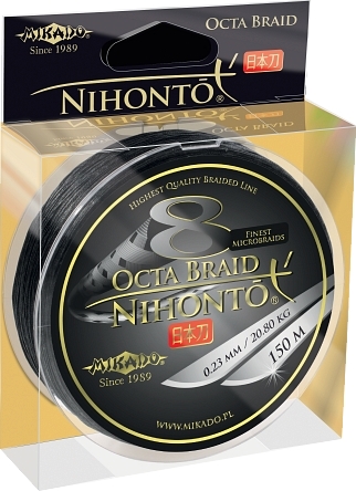PLECIONKA MIKADO NIHONTO OCTA BRAID 0,10mm 150m BLACK