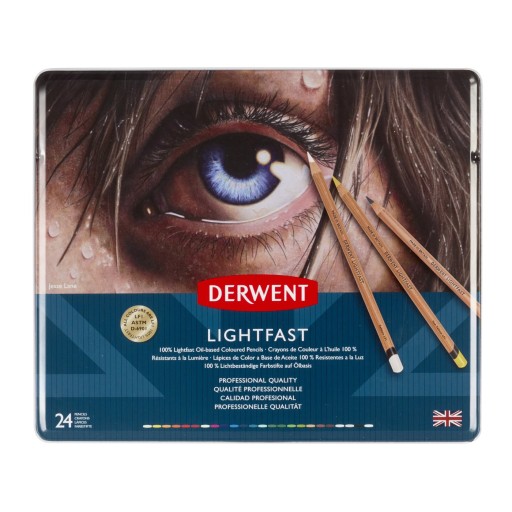 DERWENT - Zestaw kredek Lightfast 24 szt.