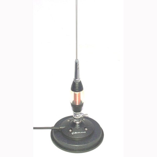 MIDLAND LC65 antena cb magnesowa + GUMA * 112CM * magnes 12,5cm