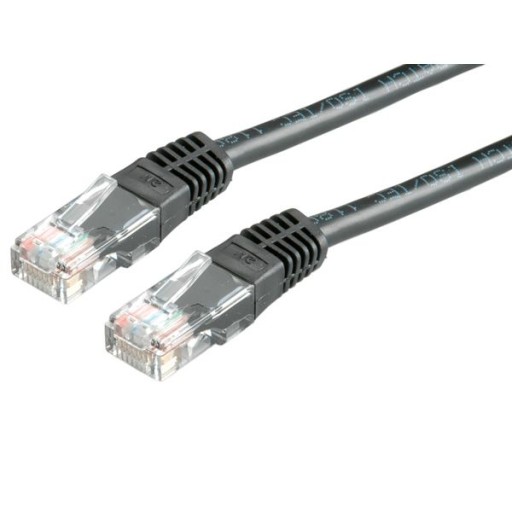 PRZEWÓD PATCHCORD UTP KAT.6 0.5M CZARNY