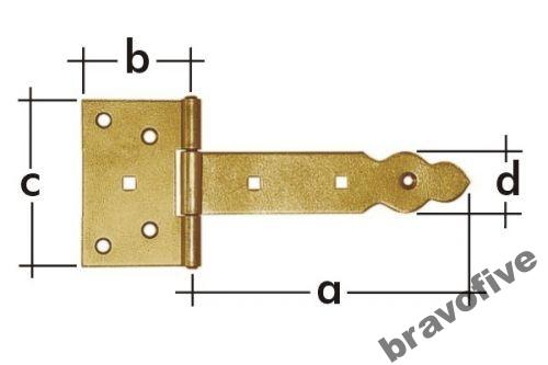 Zawias bramkowy ozdobny - ZBO 350