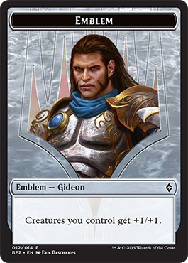 MTG Emblem Gideon, Ally of Zendikar